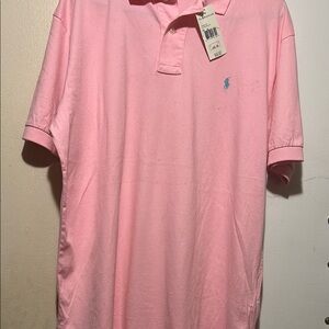 Ralph Lauren Pink Polo Classic Polo Shirt